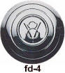 dc2411 Ford V 8 Hubcap 