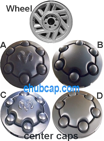 dodge dakota hubcaps