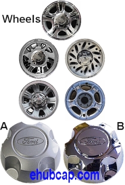 Ford ranger factory center caps